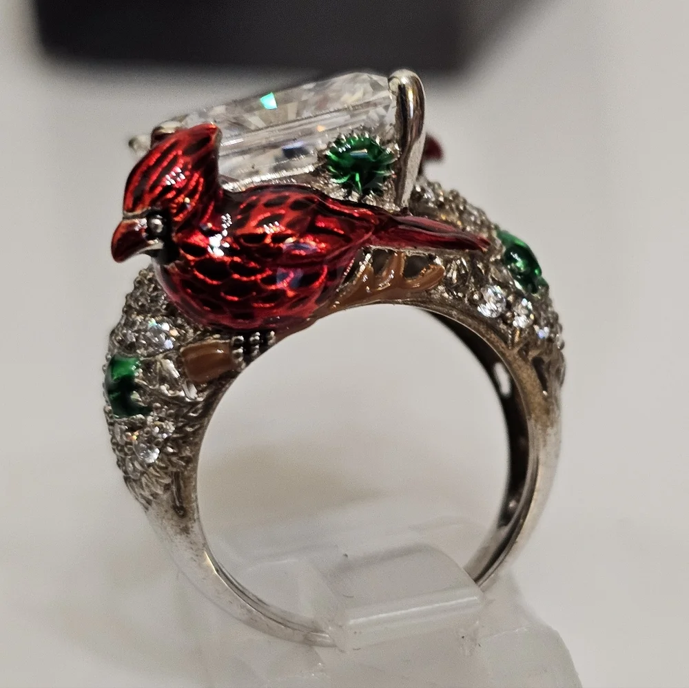 Rare VW 5 Carat Absolute Gemstone Cardinal Ring Sterling Silver Size 5! - Picture 2 of 10